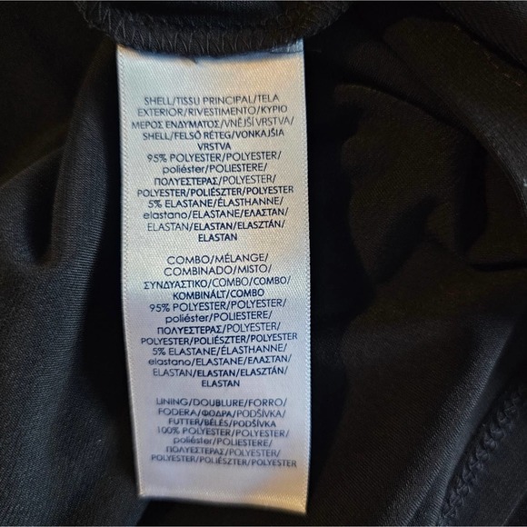 Chaps women's black dress with built in cape size medium - Picture 11 of 13